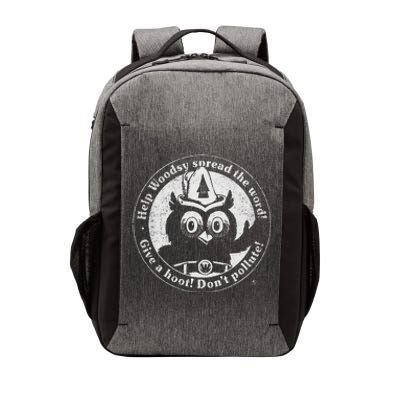 Give A Hoot Distressed And Faded Vector Backpack