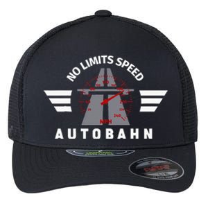 German Autobahn Highway No Speed Limit Racing Flexfit Unipanel Trucker Cap