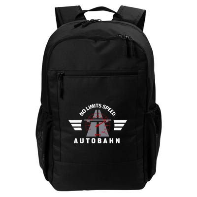 German Autobahn Highway No Speed Limit Racing Daily Commute Backpack