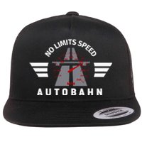 German Autobahn Highway No Speed Limit Racing Flat Bill Trucker Hat