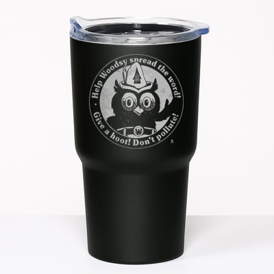Give A Hoot Dont Pollute Faded Vintage Owl Tumbler