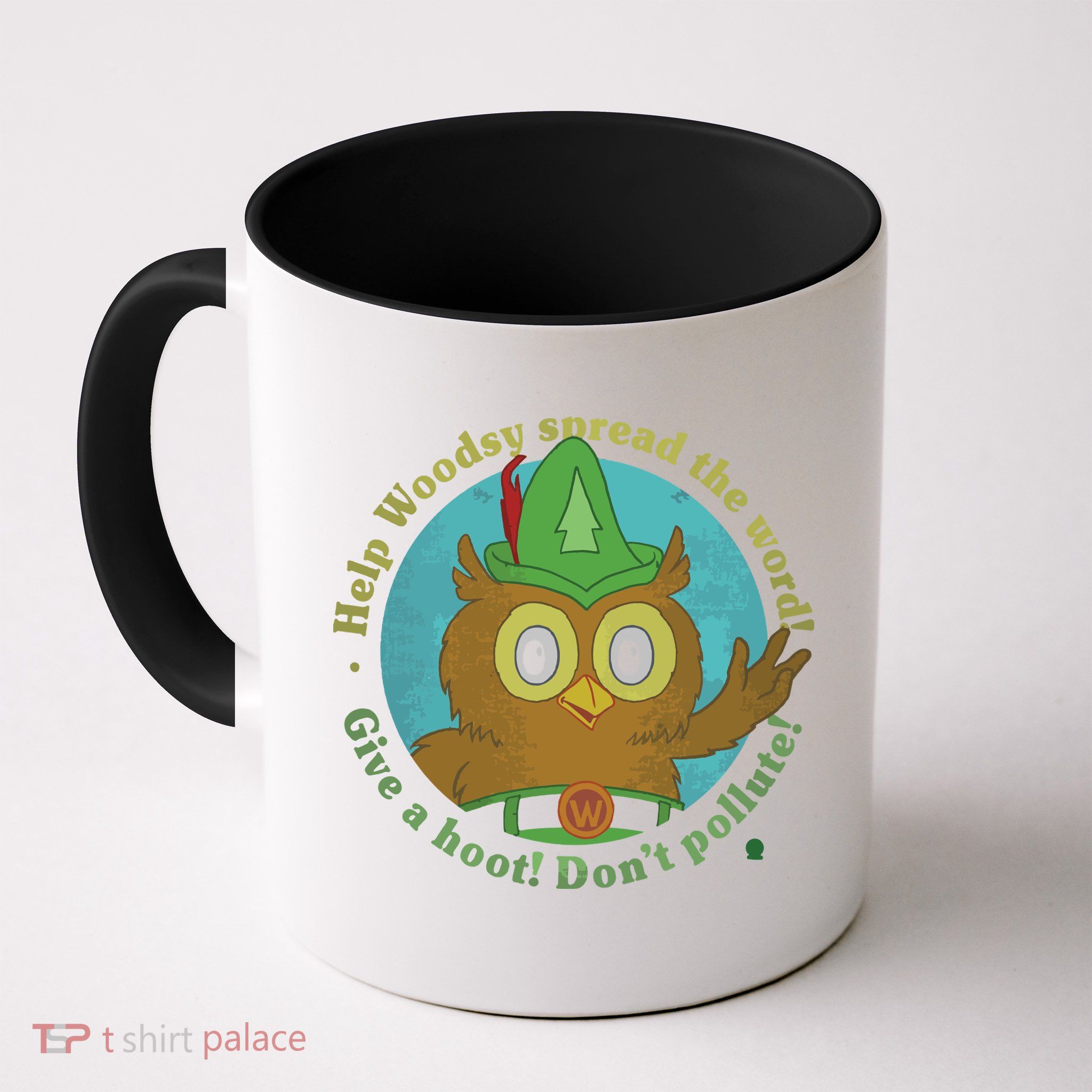 Give A Hoot Distressed And Faded Owl Mug