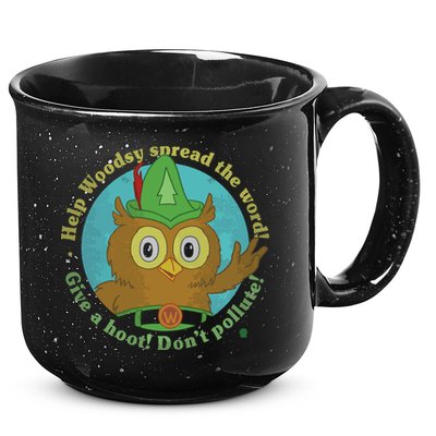 Give A Hoot Distressed And Faded Owl 15oz Campfire Ceramic Mug