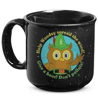 Give A Hoot Distressed And Faded Owl 15oz Campfire Ceramic Mug
