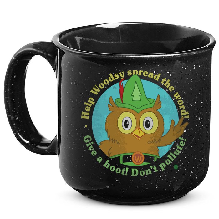 Give A Hoot Distressed And Faded Owl 15oz Campfire Ceramic Mug