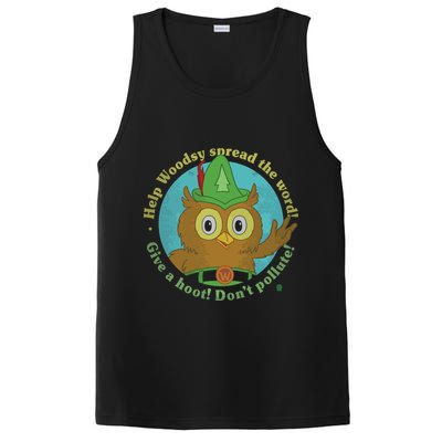 Give A Hoot Distressed And Faded Owl PosiCharge Competitor Tank