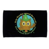Give A Hoot Distressed And Faded Owl Microfiber Hand Towel