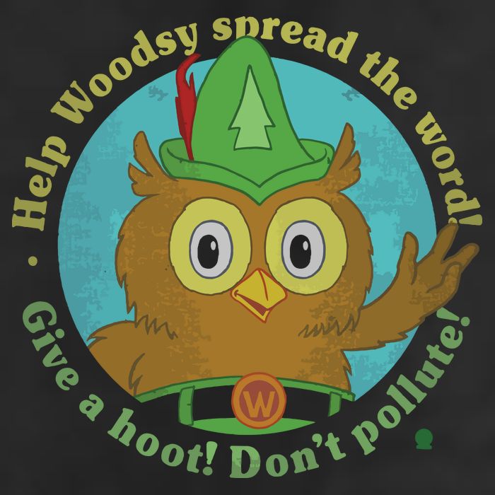 Give A Hoot Distressed And Faded Owl Microfiber Hand Towel