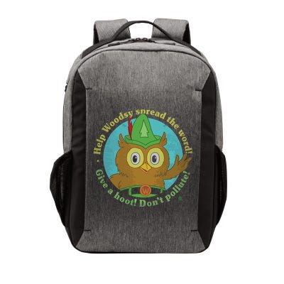 Give A Hoot Distressed And Faded Owl Vector Backpack