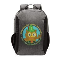 Give A Hoot Distressed And Faded Owl Vector Backpack