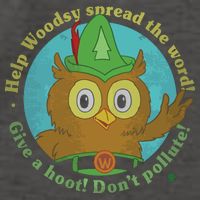 Give A Hoot Distressed And Faded Owl Vector Backpack