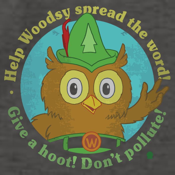 Give A Hoot Distressed And Faded Owl Vector Backpack