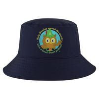 Give A Hoot Distressed And Faded Owl Cool Comfort Performance Bucket Hat