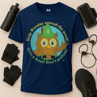 Give A Hoot Distressed And Faded Owl Performance Shirt