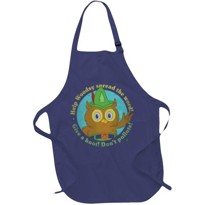 Give A Hoot Distressed And Faded Owl Apron
