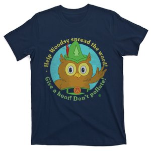 Give A Hoot Distressed And Faded Owl T-Shirt