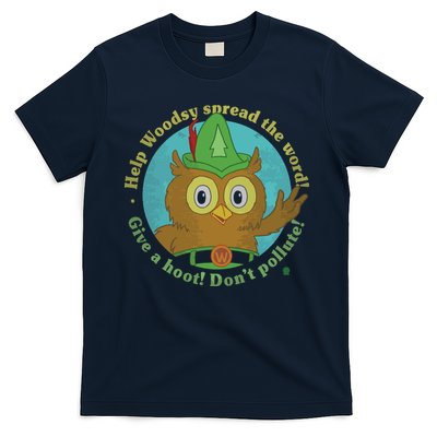 Give A Hoot Distressed And Faded Owl T-Shirt