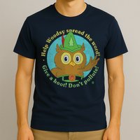 Give A Hoot Distressed And Faded Owl T-Shirt