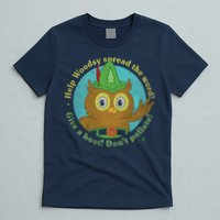 Give A Hoot Distressed And Faded Owl T-Shirt