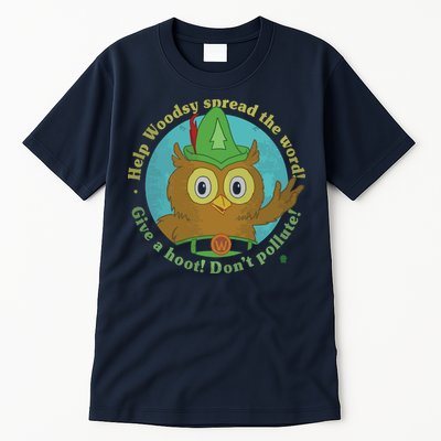 Give A Hoot Distressed And Faded Owl Tall T-Shirt