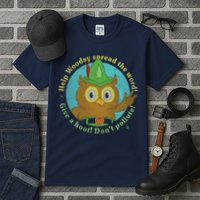 Give A Hoot Distressed And Faded Owl Tall T-Shirt