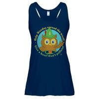 Give A Hoot Distressed And Faded Owl Ladies Essential Flowy Tank