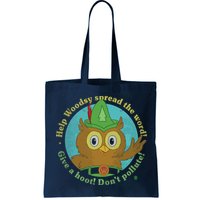 Give A Hoot Distressed And Faded Owl Bag