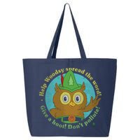Give A Hoot Distressed And Faded Owl 25L Jumbo Tote