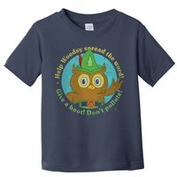 Give A Hoot Distressed And Faded Owl Toddler T-Shirt