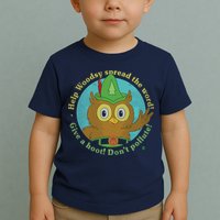 Give A Hoot Distressed And Faded Owl Toddler T-Shirt