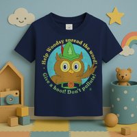 Give A Hoot Distressed And Faded Owl Toddler T-Shirt