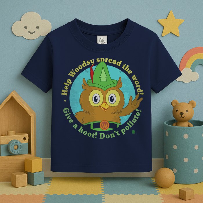 Give A Hoot Distressed And Faded Owl Toddler T-Shirt