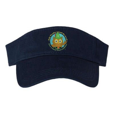 Give A Hoot Distressed And Faded Owl Visor