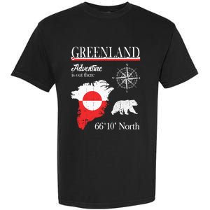 Greenland Adventure Is Out There Greenland Flag Garment-Dyed Heavyweight T-Shirt