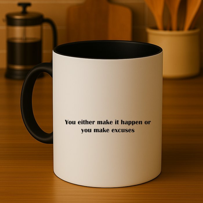 Get After It Make It Happen Or Make Excuses Mug