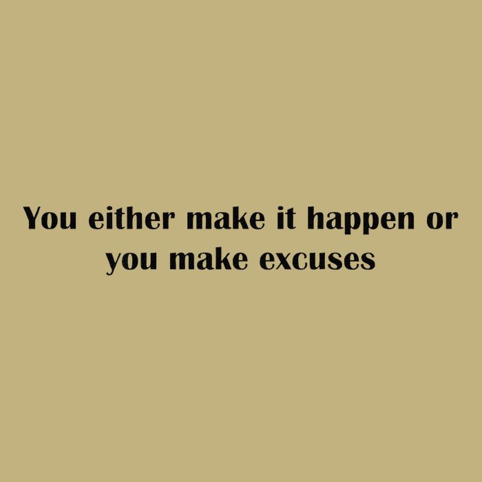 Get After It Make It Happen Or Make Excuses Cooling Performance Long Sleeve Crew
