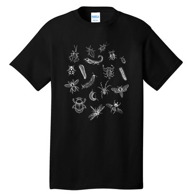 Goblincore Aesthetic Insects Entomology Bugs Tall T-Shirt