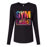 Gym And Jesus Womens Cotton Relaxed Long Sleeve T-Shirt