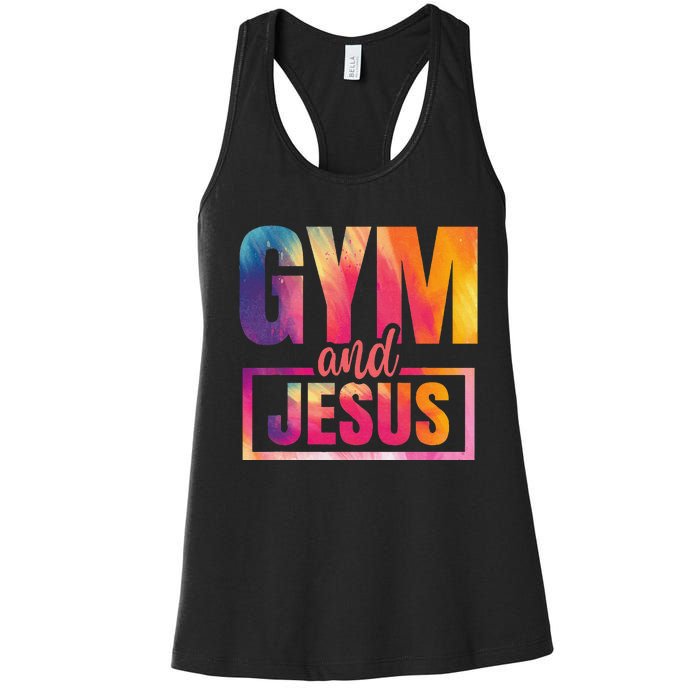 Gym And Jesus Women's Racerback Tank