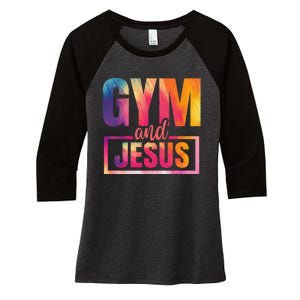 Gym And Jesus Women's Tri-Blend 3/4-Sleeve Raglan Shirt