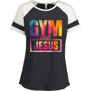 Gym And Jesus Enza Ladies Jersey Colorblock Tee