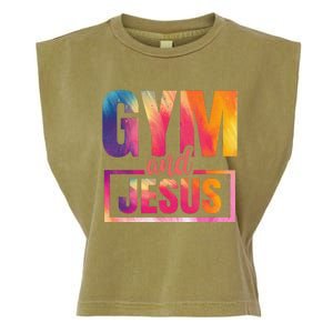 Gym And Jesus Garment-Dyed Women's Muscle Tee