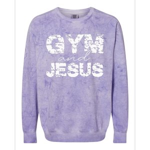 Gym And Jesus Colorblast Crewneck Sweatshirt