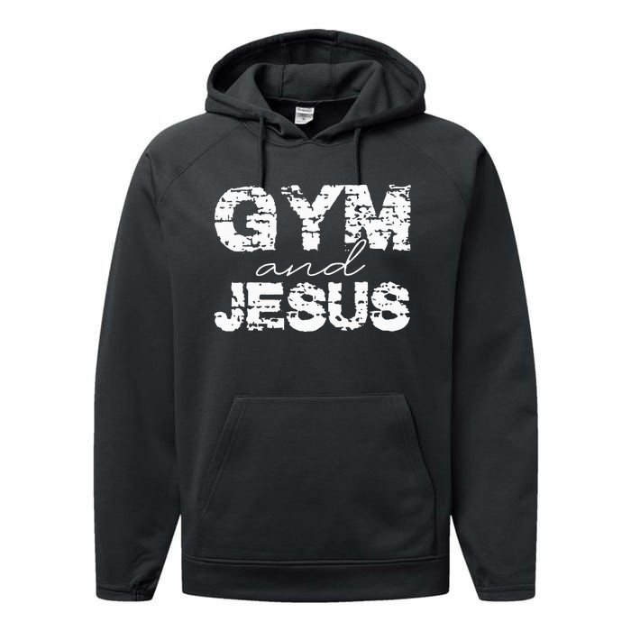 Gym And Jesus Performance Fleece Hoodie