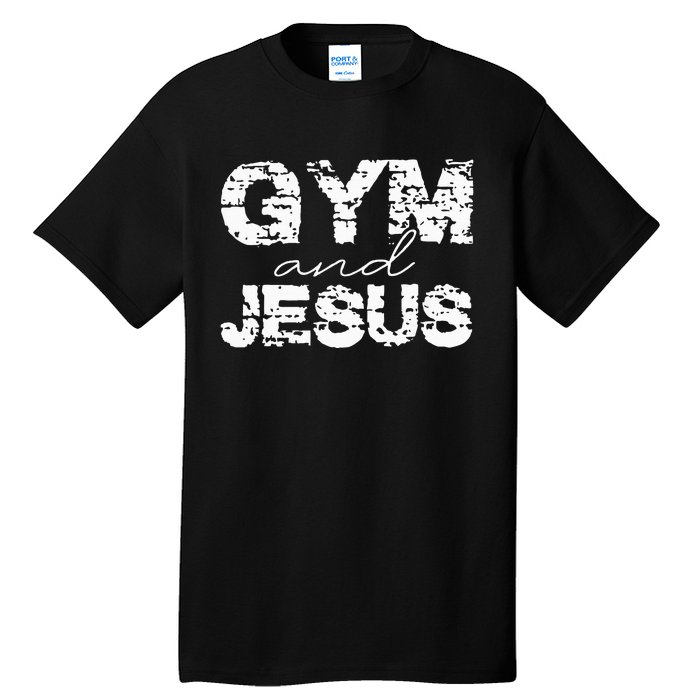 Gym And Jesus Tall T-Shirt