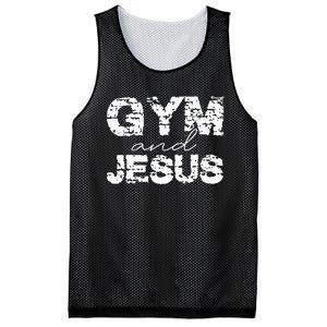 Gym And Jesus Mesh Reversible Basketball Jersey Tank