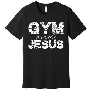 Gym And Jesus Premium T-Shirt