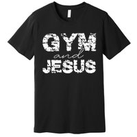 Gym And Jesus Premium T-Shirt