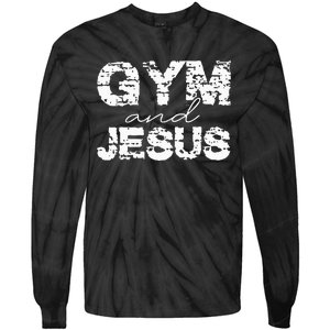 Gym And Jesus Tie-Dye Long Sleeve Shirt