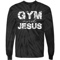 Gym And Jesus Tie-Dye Long Sleeve Shirt